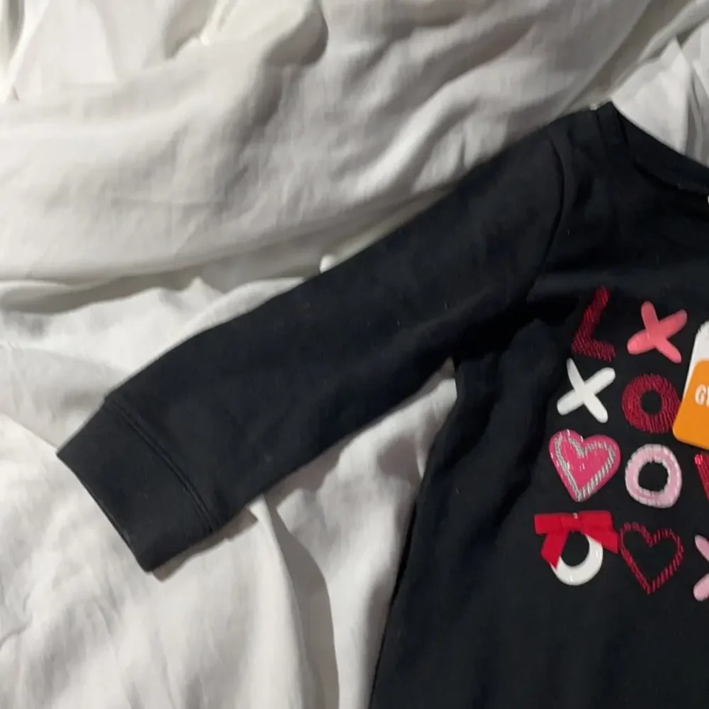 Gymboree 4 black ❌⭕️ sweatshirt NWT